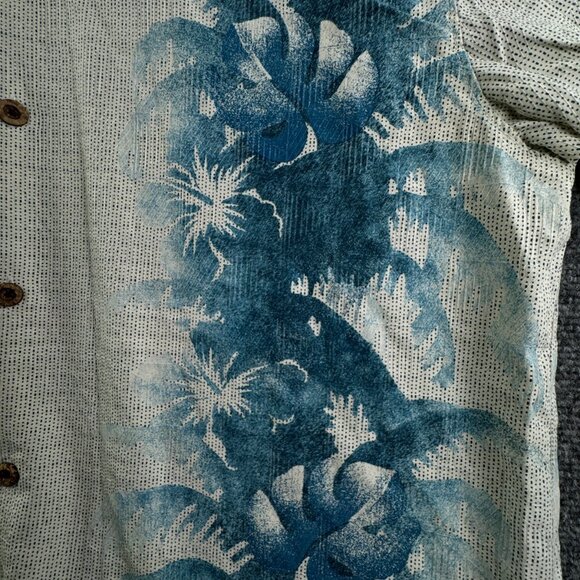 Tommy Bahama Mens Cotton Silk Button Up Shirt Short Sleeve Hawaii Floral Large - Picture 10 of 14